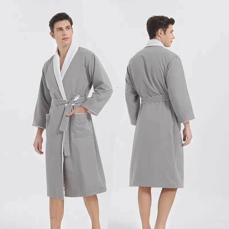 Five-star hotel bathrobe double-layer composite thickened hot spring yukata homestay pajama hotel bathrobe manufacturer C251104