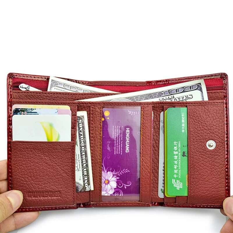 2025 New Genuine Leather Designer Wallet Shiny Fashion Women's Serpentine Handbag