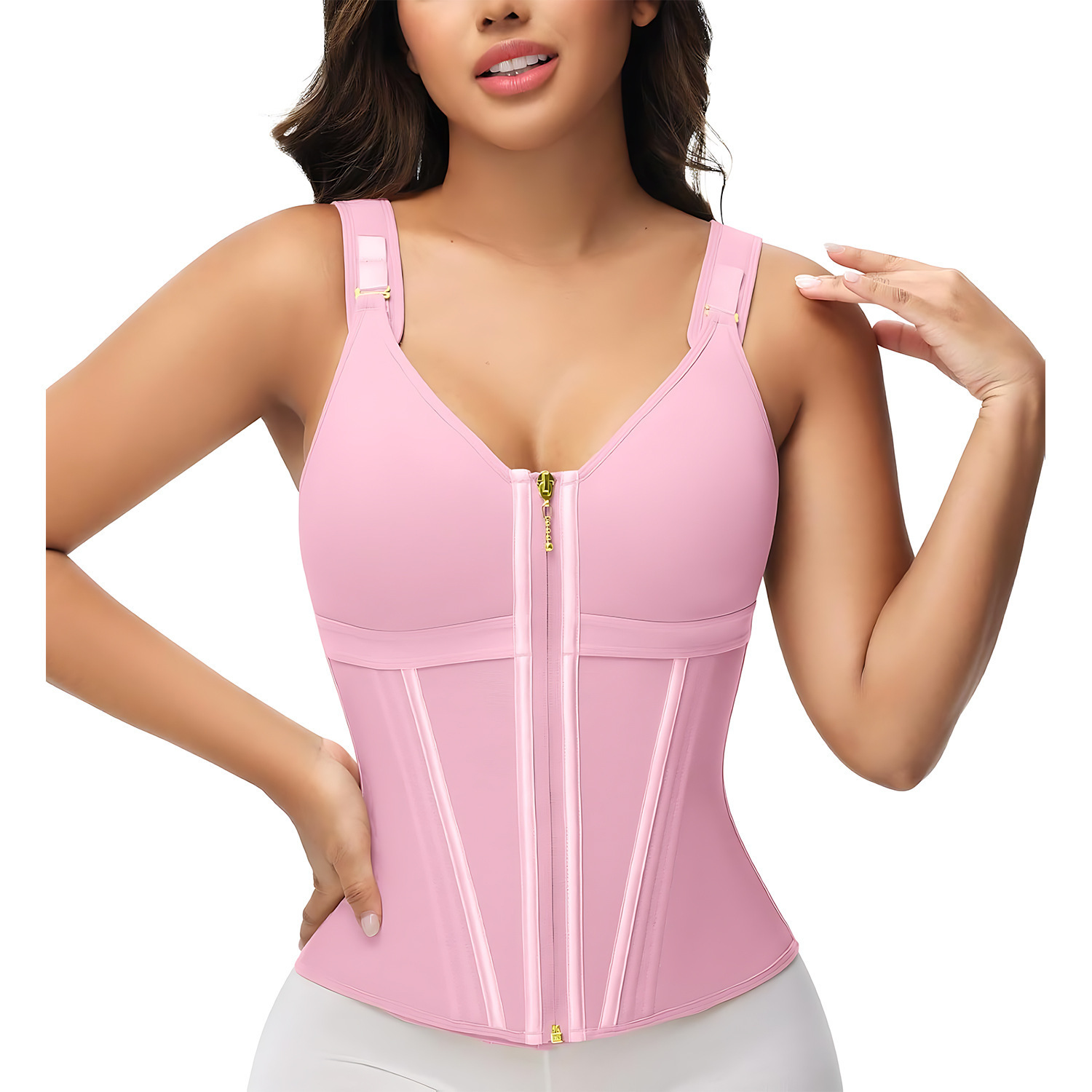 Waist Trimmer Corset Shapewear for Women Breathable and Comfortable Body Sculpting & Slimming Tummy Control Waist Girdle with 15 Steelbone Body S