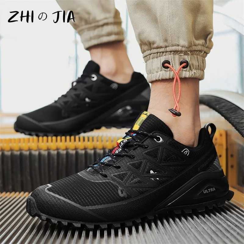 Mens 40-50 oversized popular low top sports shoes anti slip and durable mountain shoes mesh breathable and fashionable casual shoes Z250403