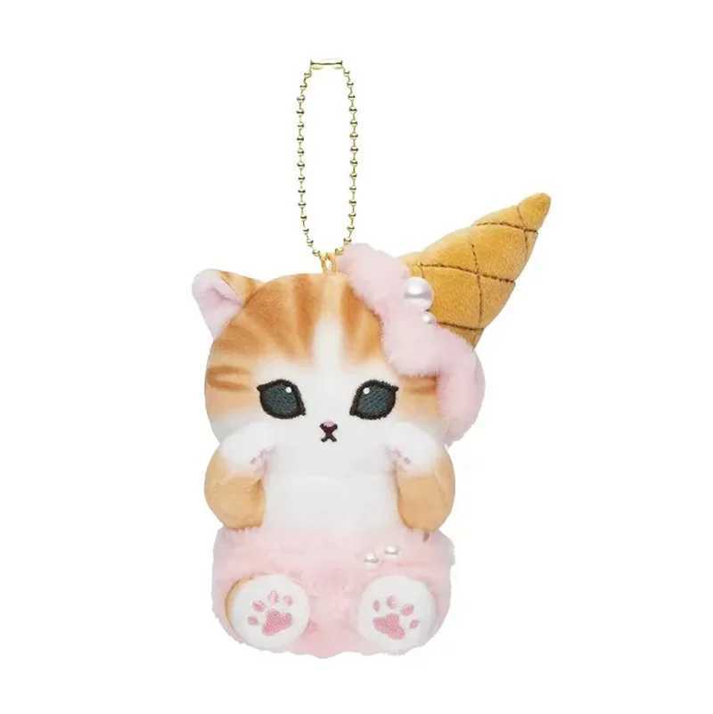 Kawaii Mofusand Shark Cat Japanese Ice Cream Series Plush Toys Keychain Backpack Cute Pendant Boys Girls Christmas Creative GiftW251103