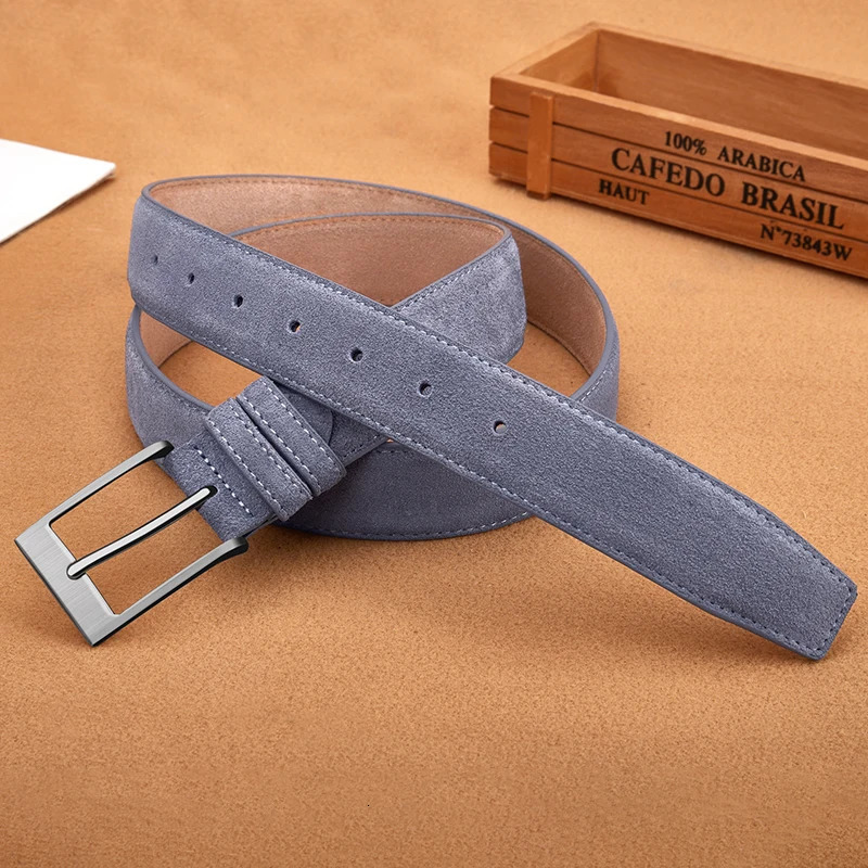 Style Fashion Welour Genuine Leather Belt For Jeans Leather Belt Men Mens Belts Suede Belt Straps 251103