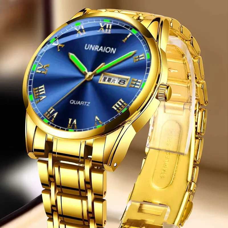 New Luminous Fully Automatic Mechanical Watch Mens Watch Dual Calendar Business Waterproof Multifunction Trendy Sports WatchT251104