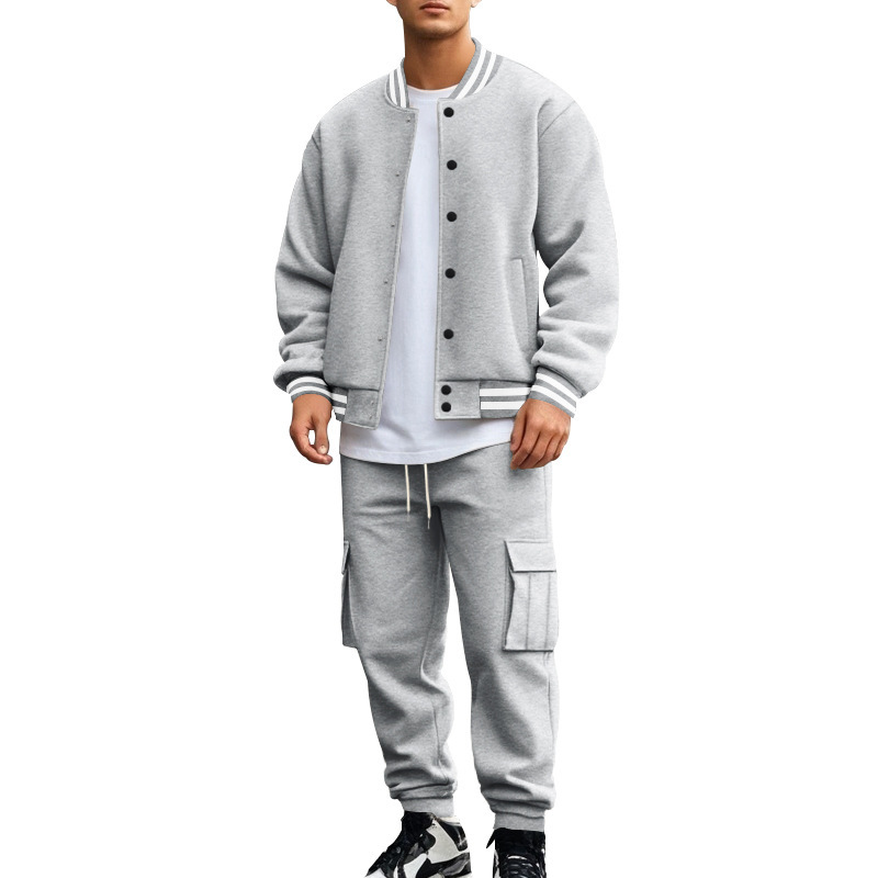 autumn and winter men pullover hoodie Tracksuits jogging pants two piece Set hip hop sportswear suit fashion trendy designer sweatsuit