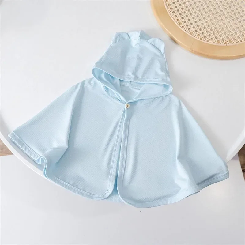 Baby hooded sun protection suit summer outdoor mosquito proof childrens Cape Town jacket breathable boy and girl sleeping thin 250325z