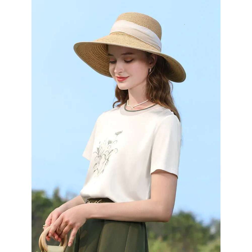 Short Sleeve T-Shirts For Women Summer Slim New O-Neck Casual Tees Spliced Fashion Female Clothes