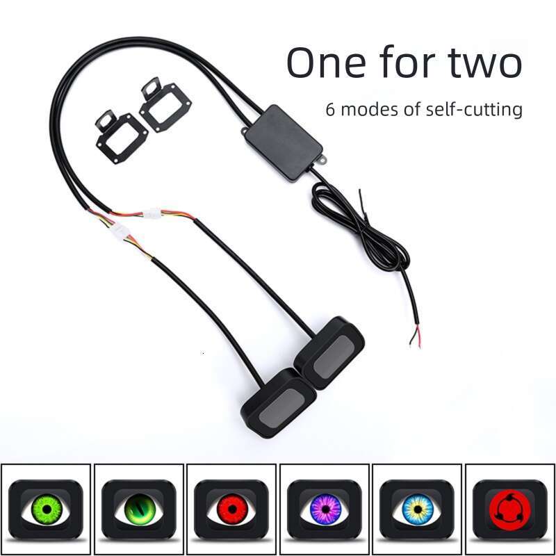 Famous Brand Electric Motorcycle Rearview Mirror Modification Demon LED Eagle Eye Blinker Light