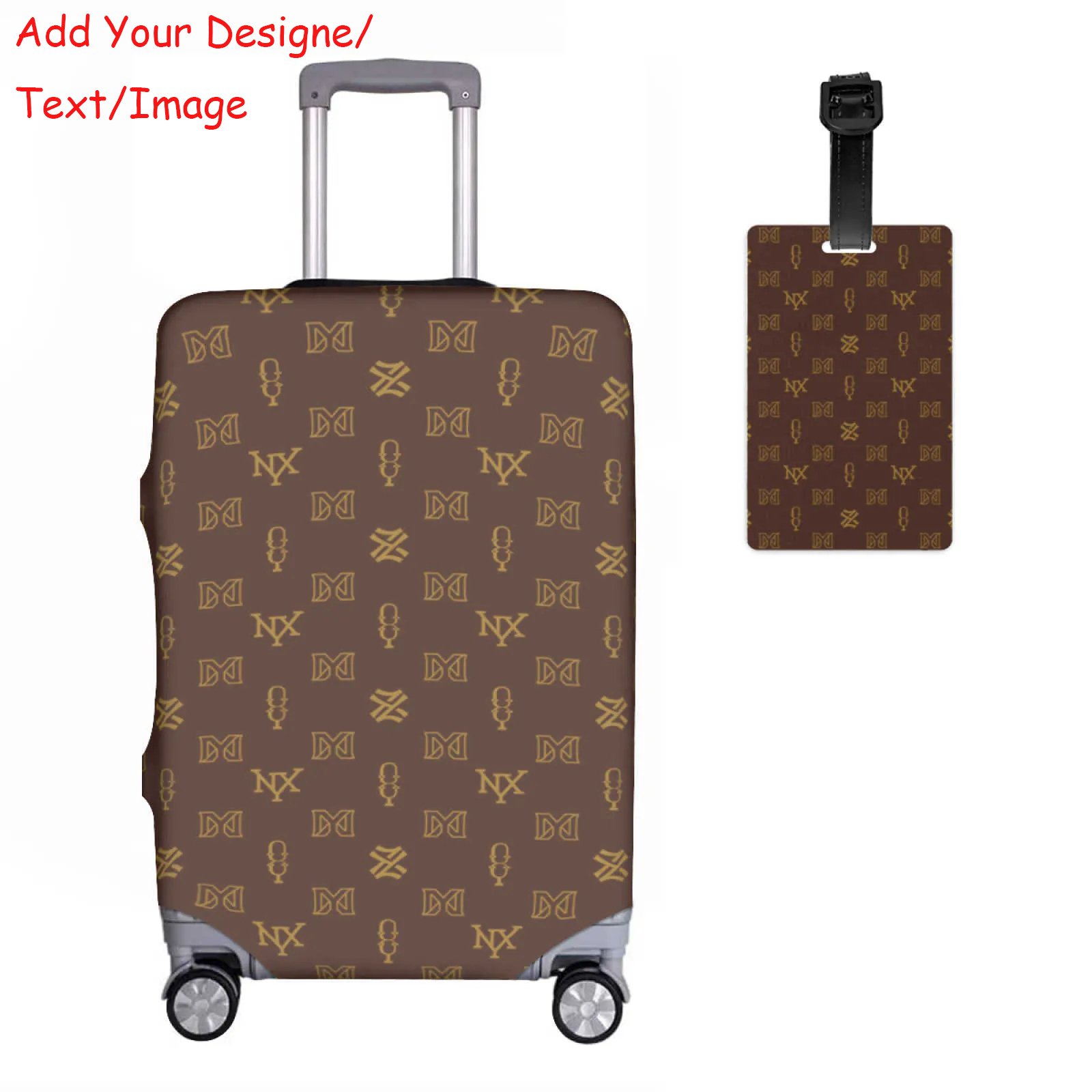 NXY Custom Chic Luggage Cover And Luggage Tag Suits Designer Women Men Suitcase Protective Cover Dust Covers Classic Travel Accessories Supplies 250124
