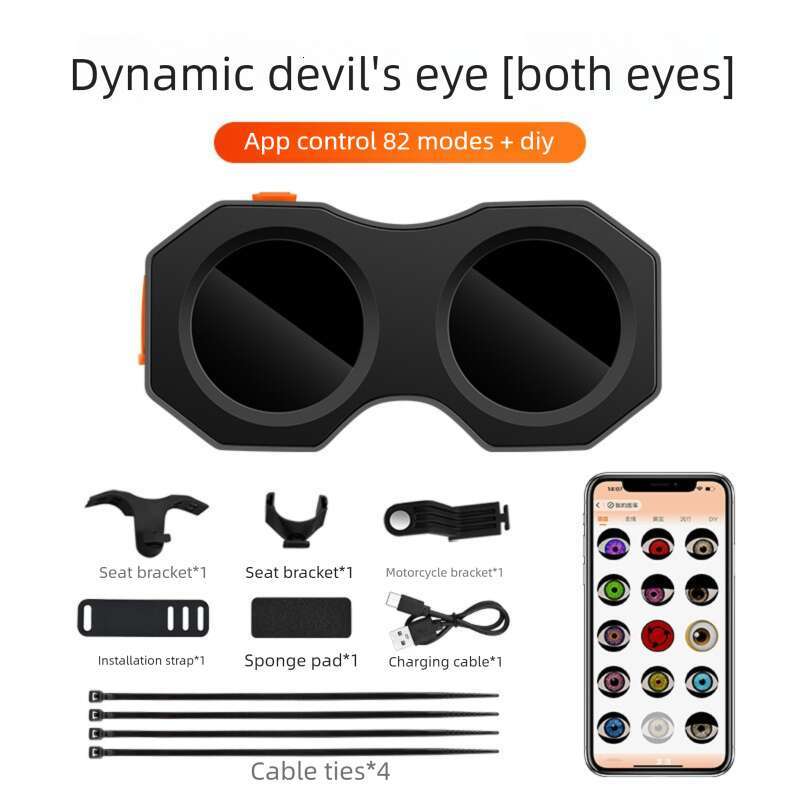 Famous Brand Devil Eye Bicycle Motorcycle Tail Light No Wiring Charging Model Customizable Content