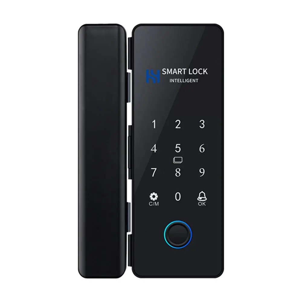 Smart Door Lock For Wooden Sliding Glass Door HAHALock App Biometric Fingerprint Lock Bluetooth IC Card Electronic Digital Lock 250402