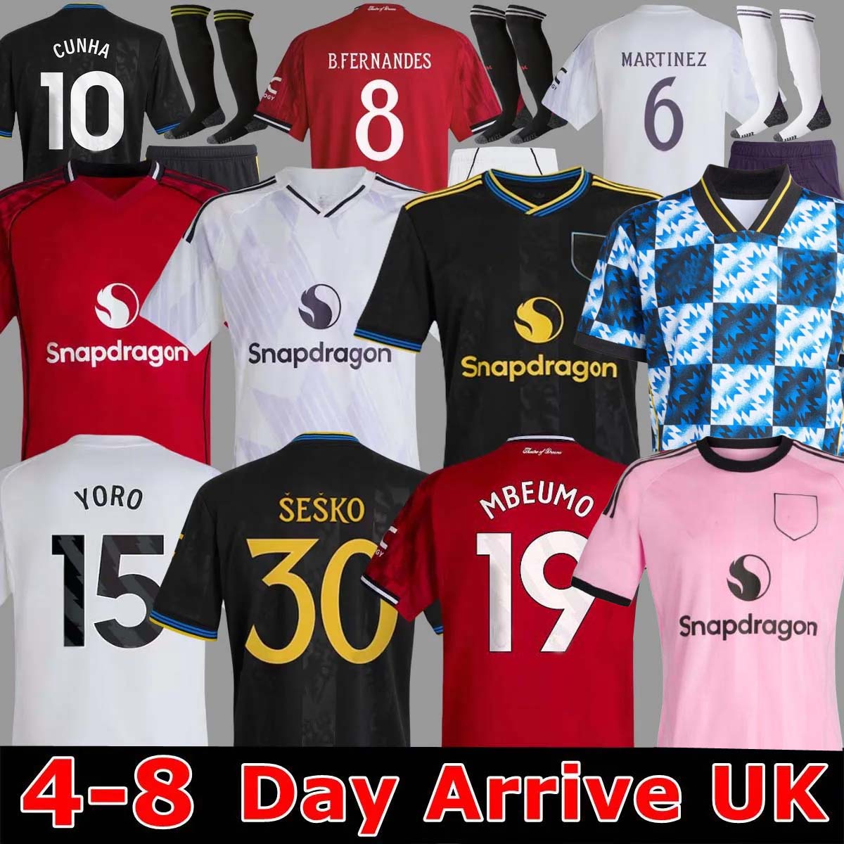 2025 AMAD GARNACHO CUNHA HOJLUND MAINOO MOUNT football shirt Soccer Jersey Pre match Stone Roses MARTINEZ CASEMIRO MBEUMO B. FERNANDES UNTED 25 26 kit kids LFSTLR