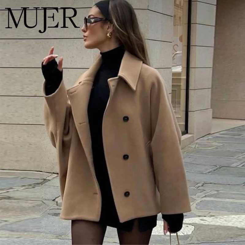 MUJER Oversize Long Jacket Women Long Sleeve Womens Trench Coat Autumn Bomber Jackets for Women Winter New in Coats and Jackets J251103