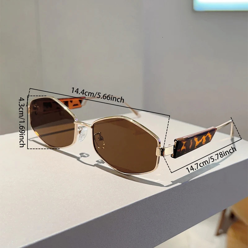 KAMMPT Vintage Polygon Rim Sunglasses for Men 2025 Outdoor Casual Shadow Women Fashion Retro n 250325