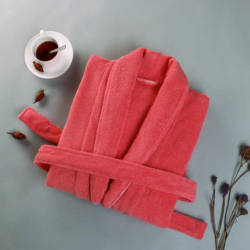 Bathrobe Men Luxury 100 Cotton Thick Warm Mens Robe Bridesmaid Robe Cotton Towel Fleece Long Male Dressing Gown Nightgown C251104