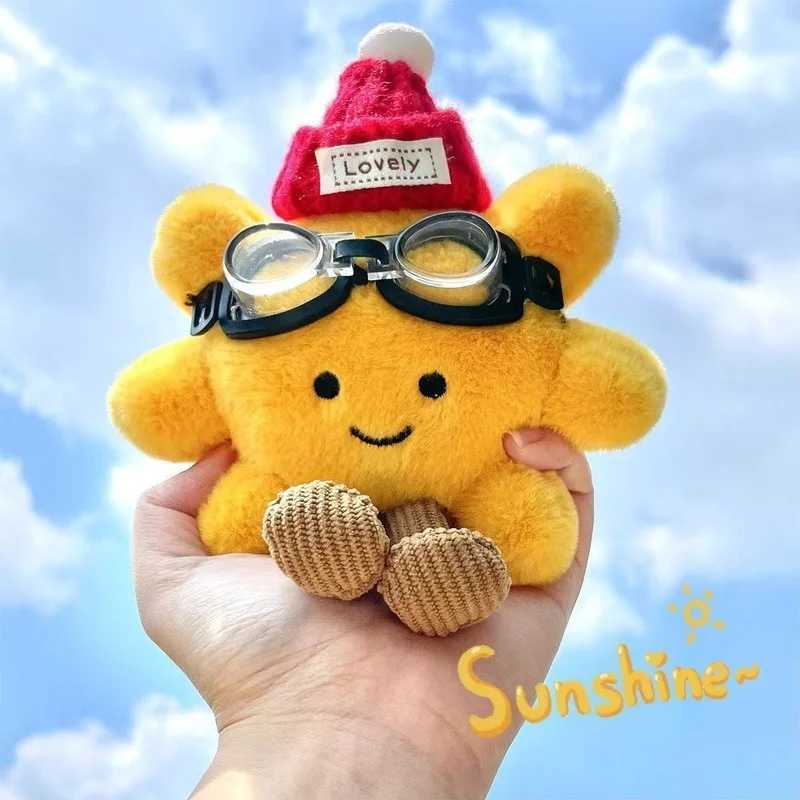 Super Cute Sunflower Pendant Keychain Cartoon Plush Pendant Decoration Plush Doll Toy Decoration Birthday Gift Toy Decoration C251104