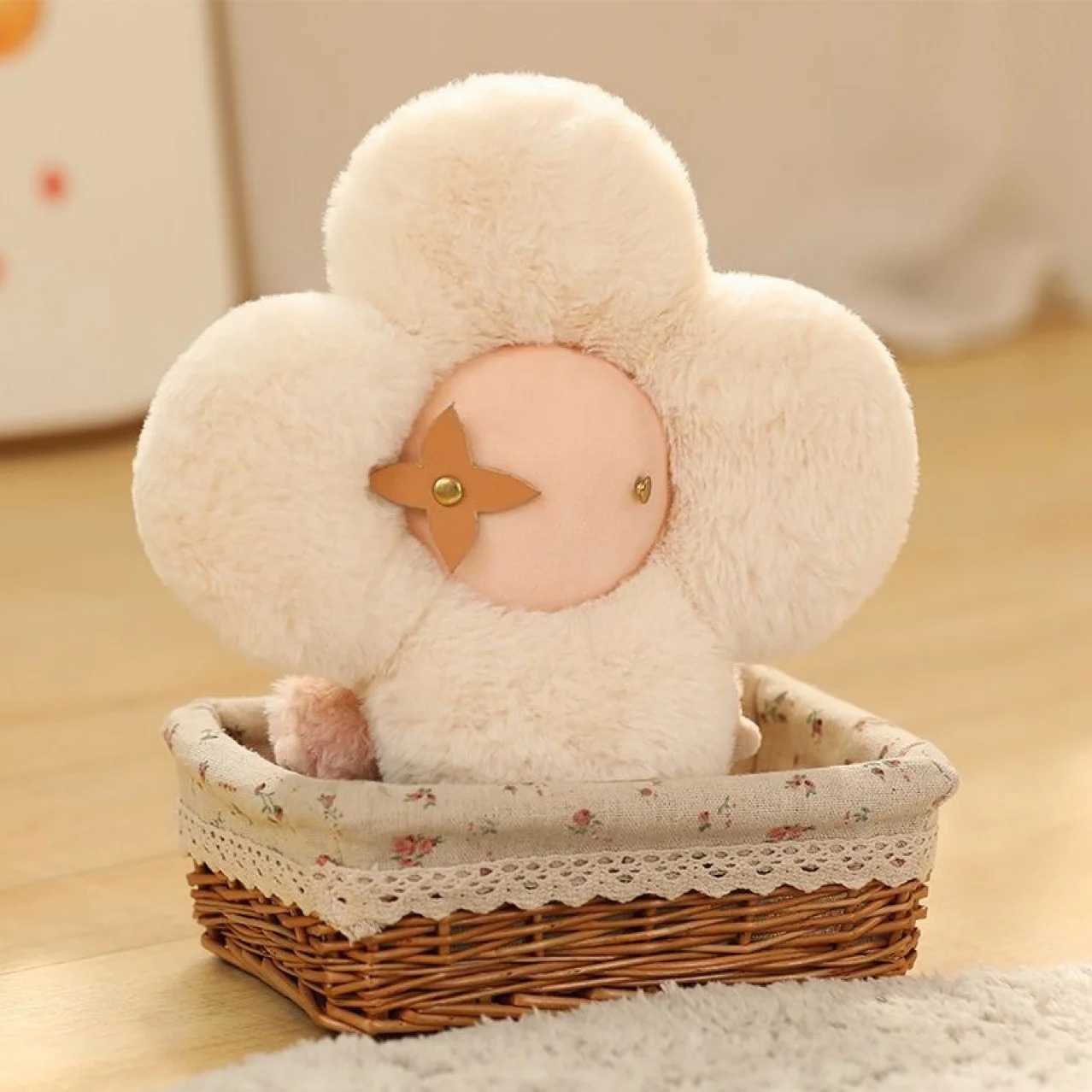 Soft Cartoon Plant Decoration Or Pillow Cushion Sun Figurine Toy Kawaii Sun Flower Plush Stuffed Toy Kid Xmas Birthday Gifts C251104