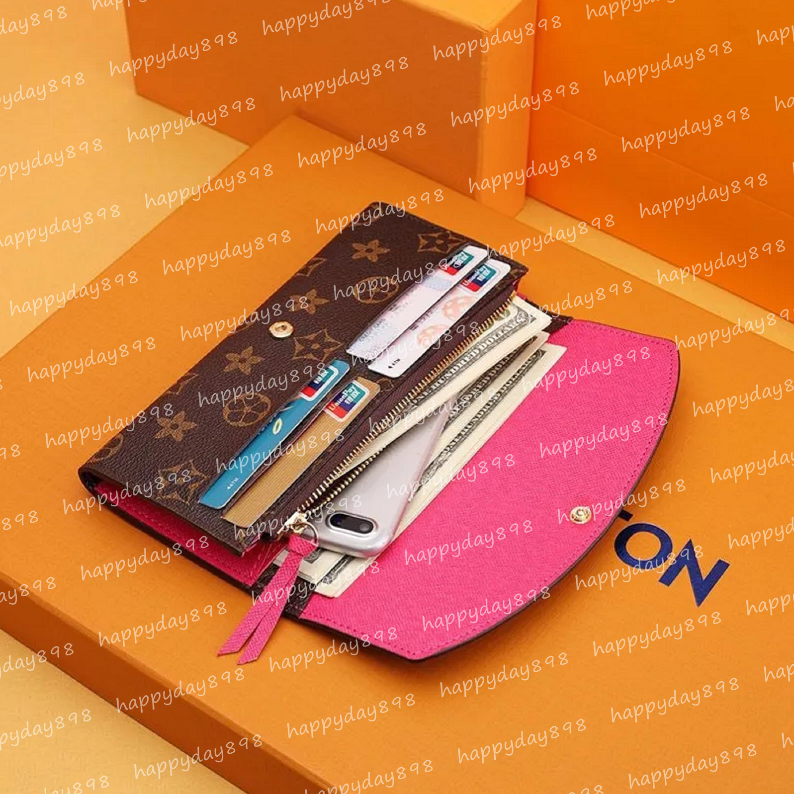 Wholesale classic Fashion Luxury Designer wallets Long style Single Zipper ORGANIZER Men Women Leather Wallet Lady purse card holder 60017 With Box and dust bags 10A