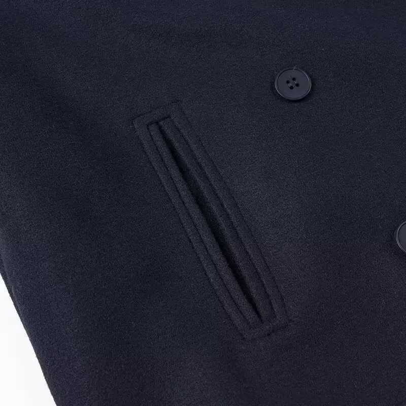 Autumn Winter Women Blazer Woolen Coats Casual Double Breasted TurnDown Collar Female Short Jackets Lady Loose Outcoat Streetwe J251103