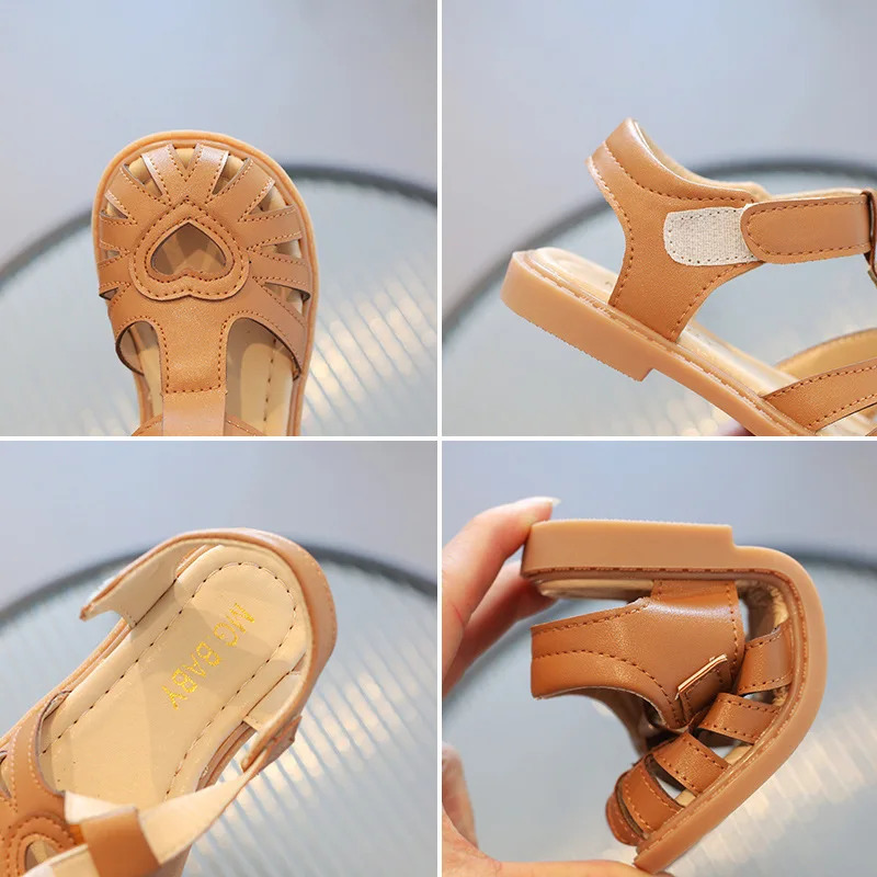 Girl Sandals Summer Fashion Love Baby Girl Shoes Boys Beach Sandals 250403
