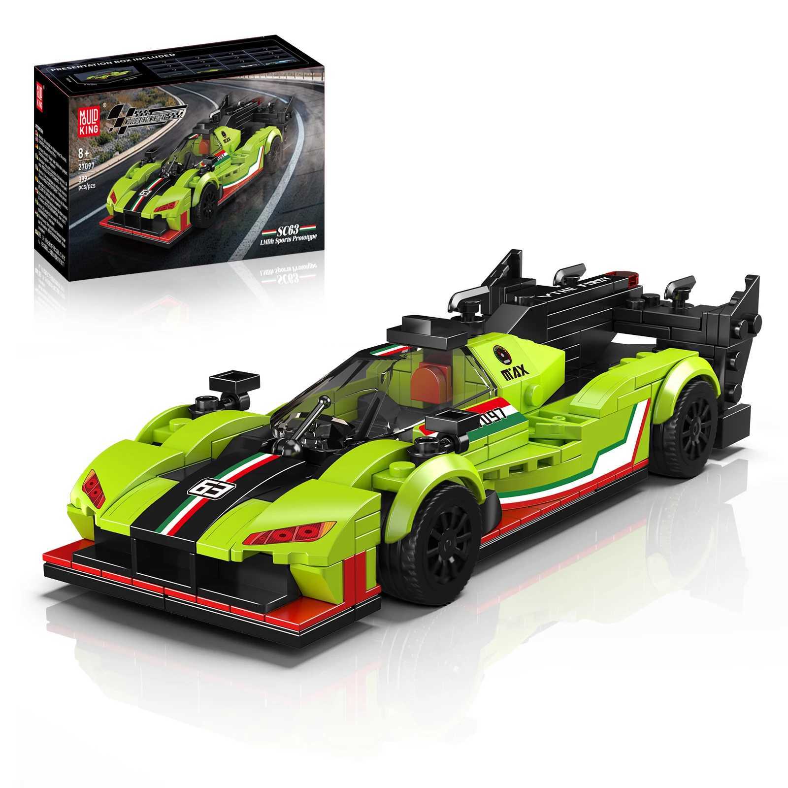 MOULD KING 27097 27098 27099 Sports Racing Car SC63 FR499P Model Building Block with Display Box Brick Assembly Xmas Gift C251104