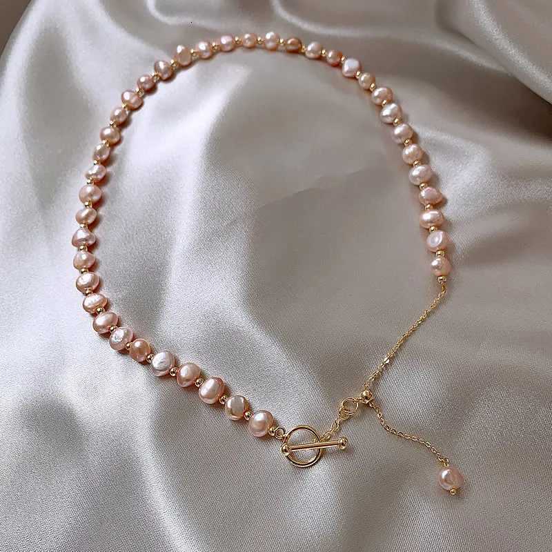 New Arrival Natural Baroque Pink Freshwater Pearl 14K Gold Filled Female Chains Necklace Jewelry For Women Valentines Day GiftsXJ251104
