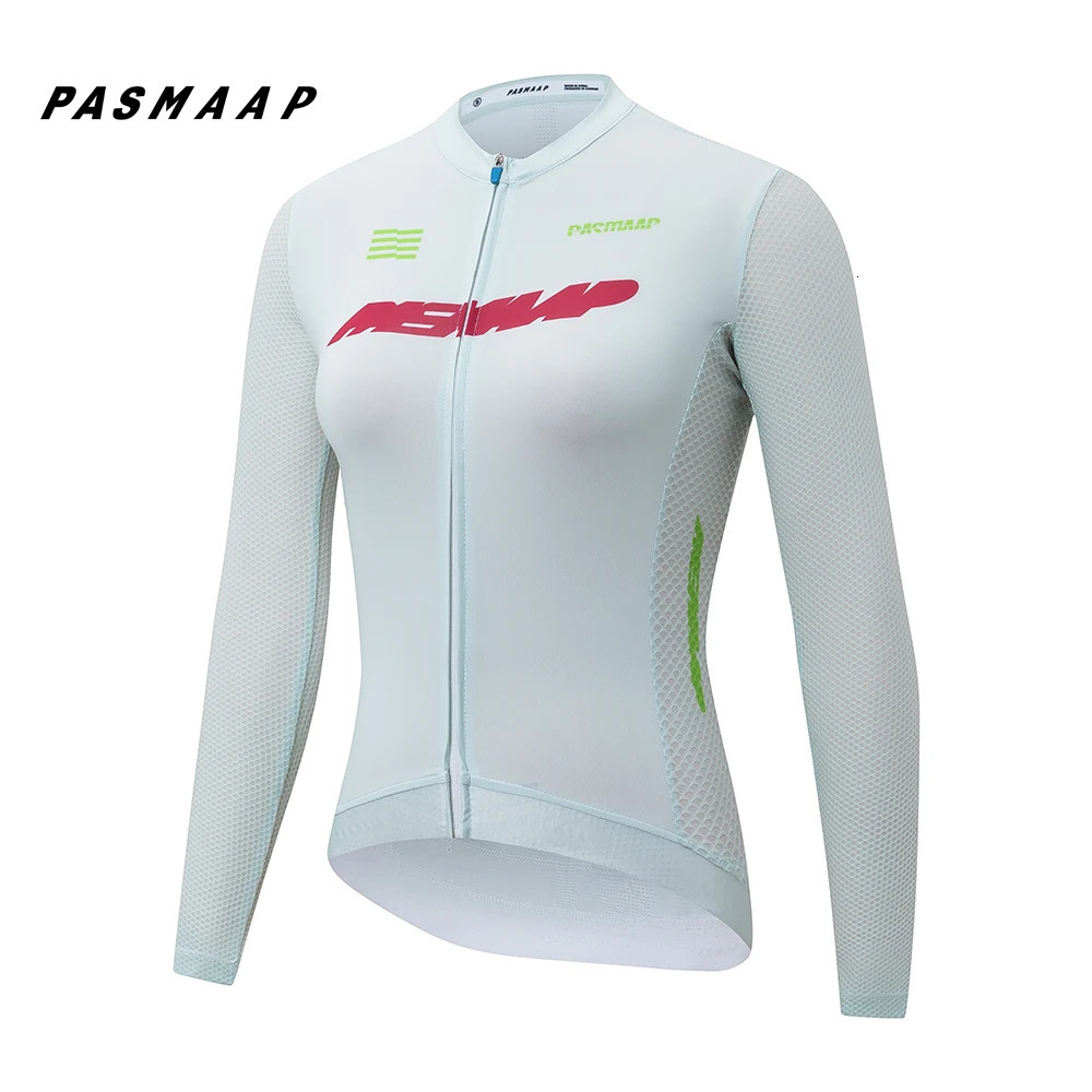 2024 PASMAAP Cycling Jersey Long Sleeve Pro Team Jersey Road Bike Clothing Maillot Ciclismo Hombre Breathable Bicycle Shirt 251031