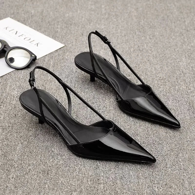 Women Pointed Toe Heels Shoes Sandals Dress Party Fashion Summer Slippers Walking Flip Flops Pumps Slides 251030