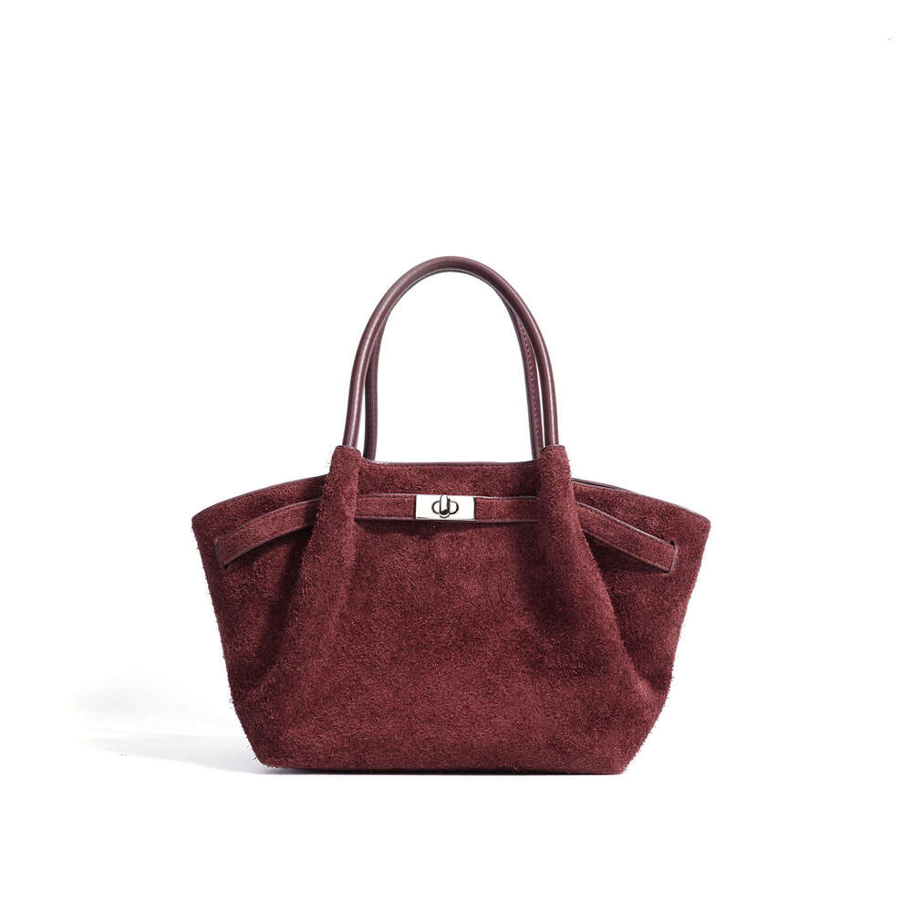 Luxury Bag Designer's New High-end Fashion Tote Commuter Versatile Leather Cross-body Women's Niche One Shoulder shatan