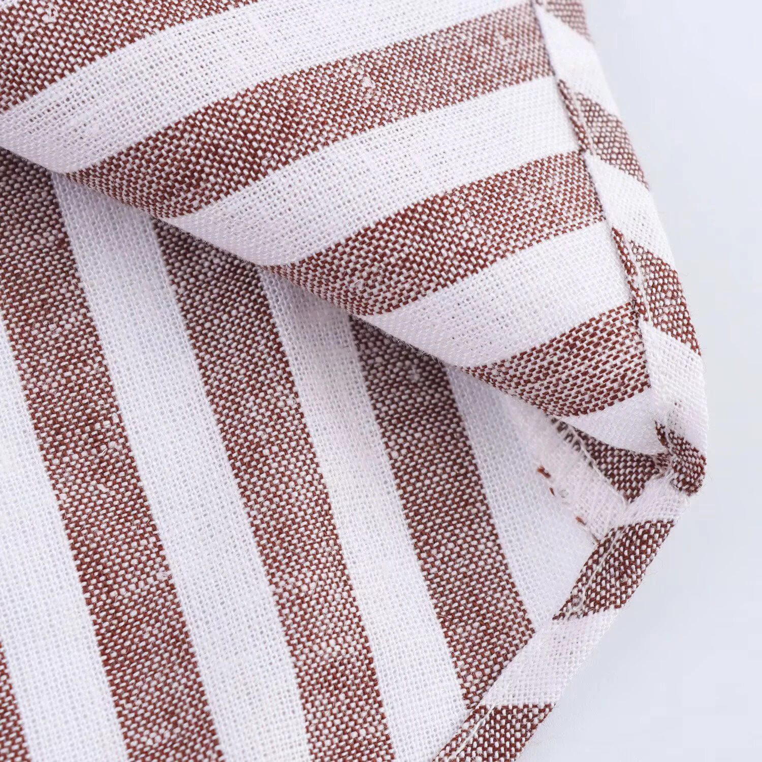 European And American 2025 Spring Womens Clothing Style Collar Linen Blended Wide Sleeve Simple Casual Shirt 250403