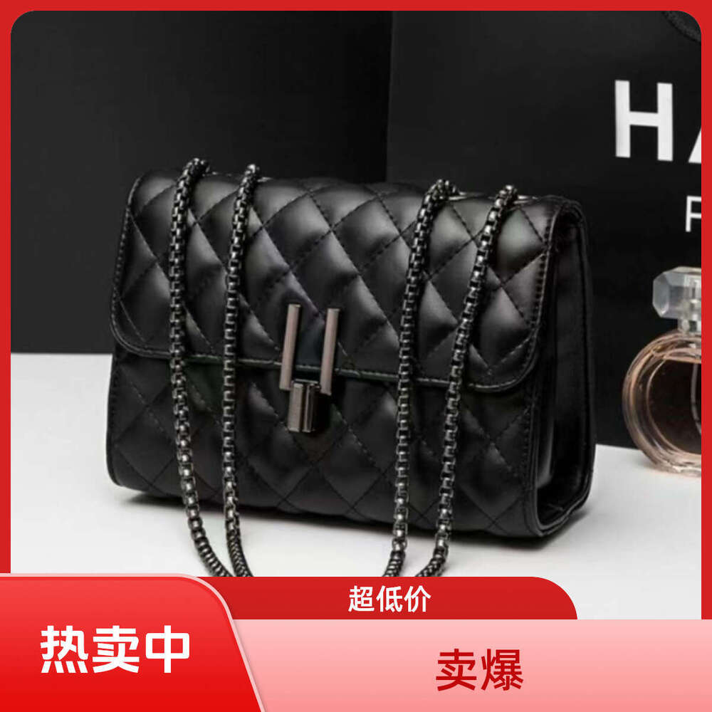 Ladies' new style handbag, two-layer small diamond grid zipper, versatile fragrance style, simple single shoulder bag, crossbody bag