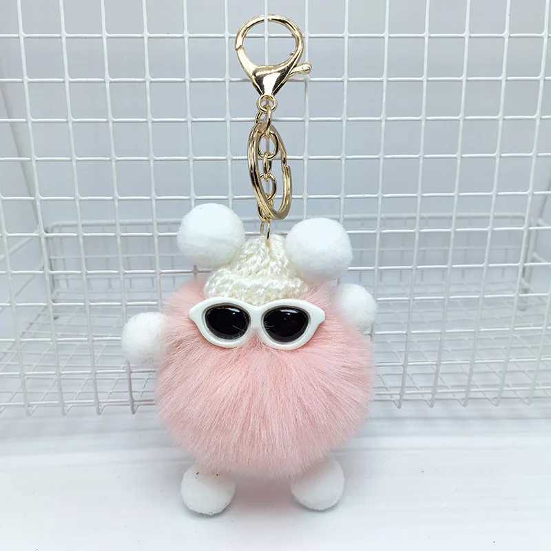 Fluffy Poms Cartoon Elf Doll Keychain for Cute Bag Accessories C251104