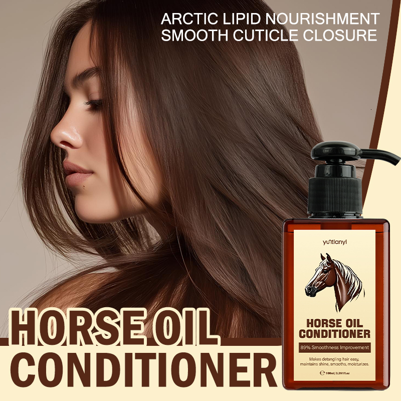 Yuntianyi Horse Oil Conditioner 100ml 89% Smoothness Improvement Detangling Hair Care
