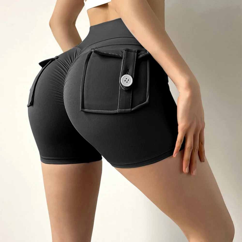 Peach Butt Fitness Shorts Sports 13 Pants Cargo Dry Pocket Yoga Tight Summer 250401