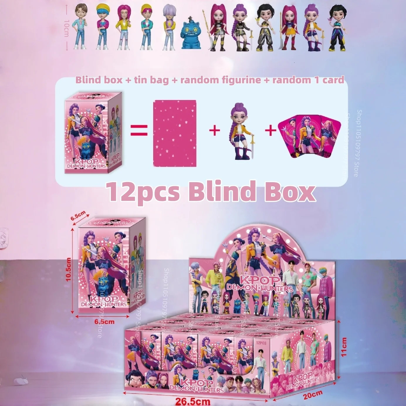 Blind Box Anime KPop Demon Hunters HUNTRIX SAJA BOYS RUMI MIRA ZOEY Derpy Tiger Action Figure Model Doll Toy Mystery Decor Gift 251104