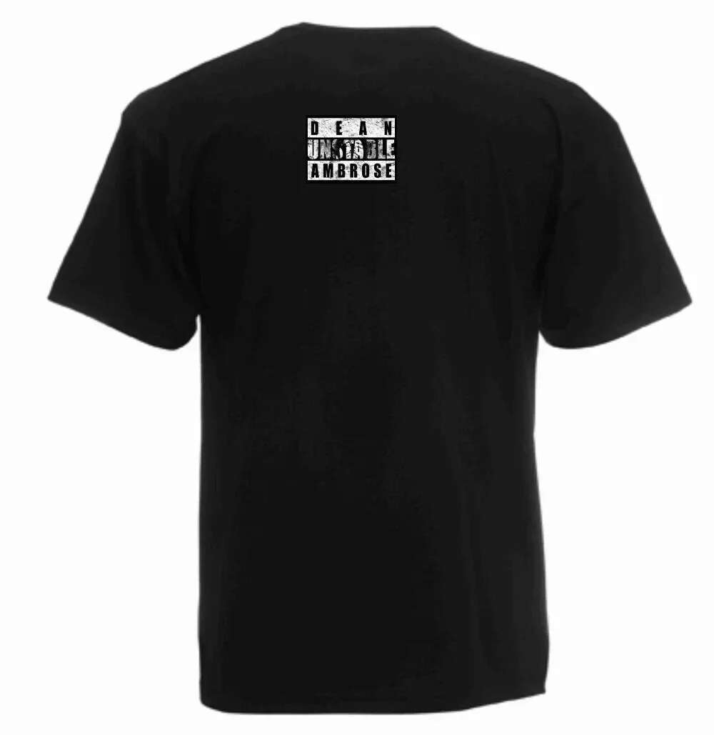 Fashion Dean Ambrose DA "UNSTABLE" Wrestg Fans T-Shirt 100% Cotton O-Neck Summer Short Sleeve Casual Mens T-shirt Size S-3XL