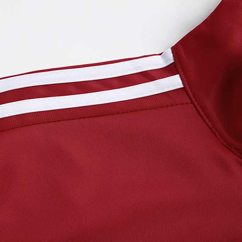 Kids and Adult Sports Tracksuit with 3 Lines Top and Down Match Color Zip Up Jacket and Pants Uniform Classic Sportswear One Set J251104