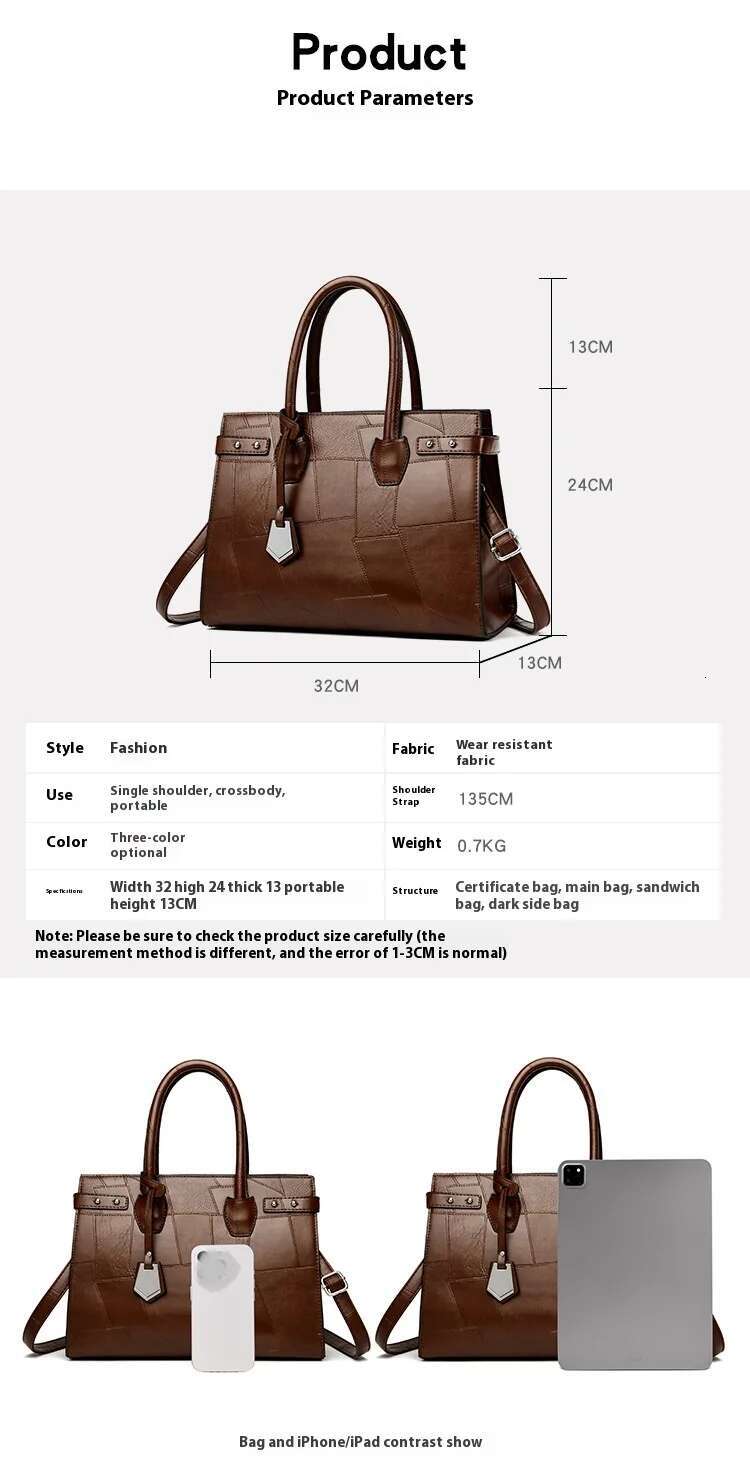 New Arrival Large Handbags PU Shoulder Crossbody For Women Casual Commute Tote Bags Ladies Hand Bags Gift