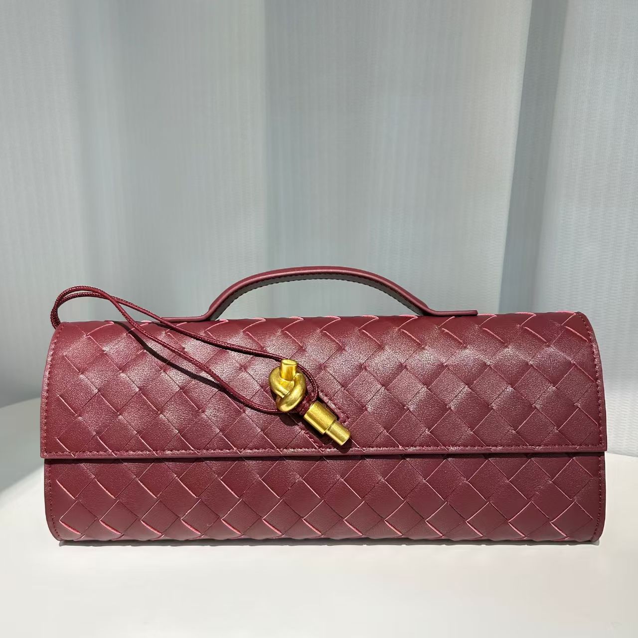 Real Leather Clutch Bag Handbag Bag Evening Bag Rectangular Crossbody Baguette Bag Satchel Andiamo31cm Designer Shoulder Cross Body Bag Purses With Strap 31cm