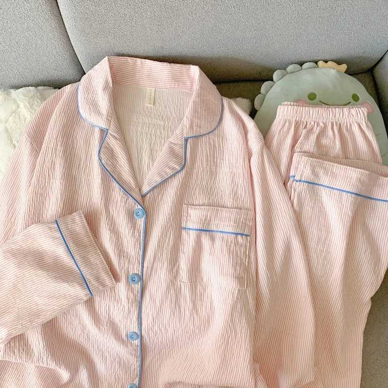 Fashion Loose Long Sleeve Cloud Cotton Sleepwear Womens Style Sweet Home Clothes Student Summer Set Comfortable Breathable Nightgown Y251104