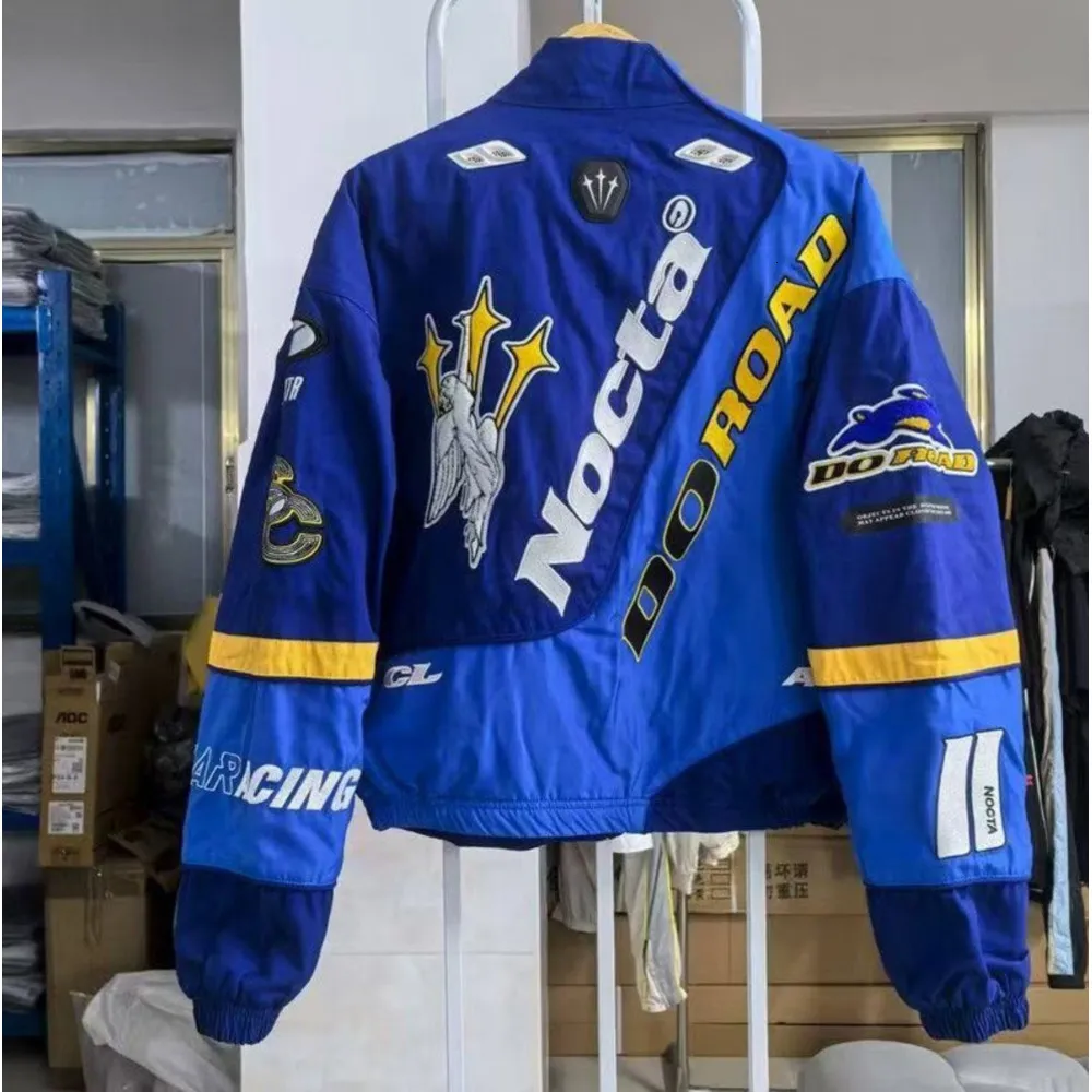 2025 New Racing Suit NOCTA jackets designer winter car motorcycle vintage Thick cotton coat stand collar zipper Windproof outerwear nocta Moto Rider jacket top#888