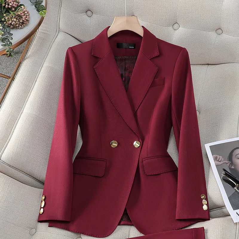 Business Formal Suit for WomenSpring Summer Professional Attire Elegant Commuting Civil Servant Interview Suit for Women 250401