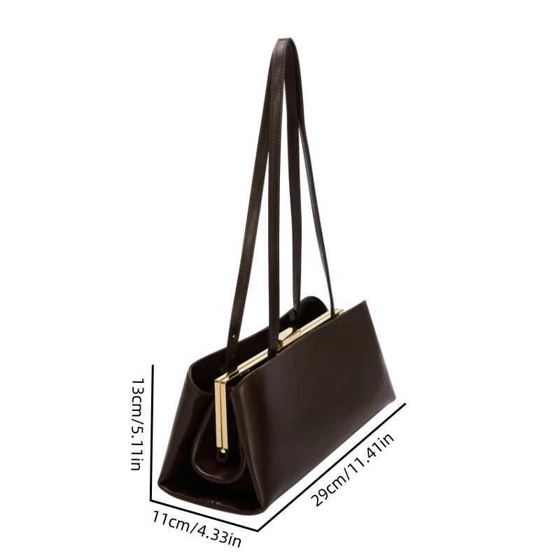 Chocolate clair Bag New Luxury Designer Shoulder Handbag Fashionable Top Handle Baguette Bag Ladies Elegant Clip bag X251104