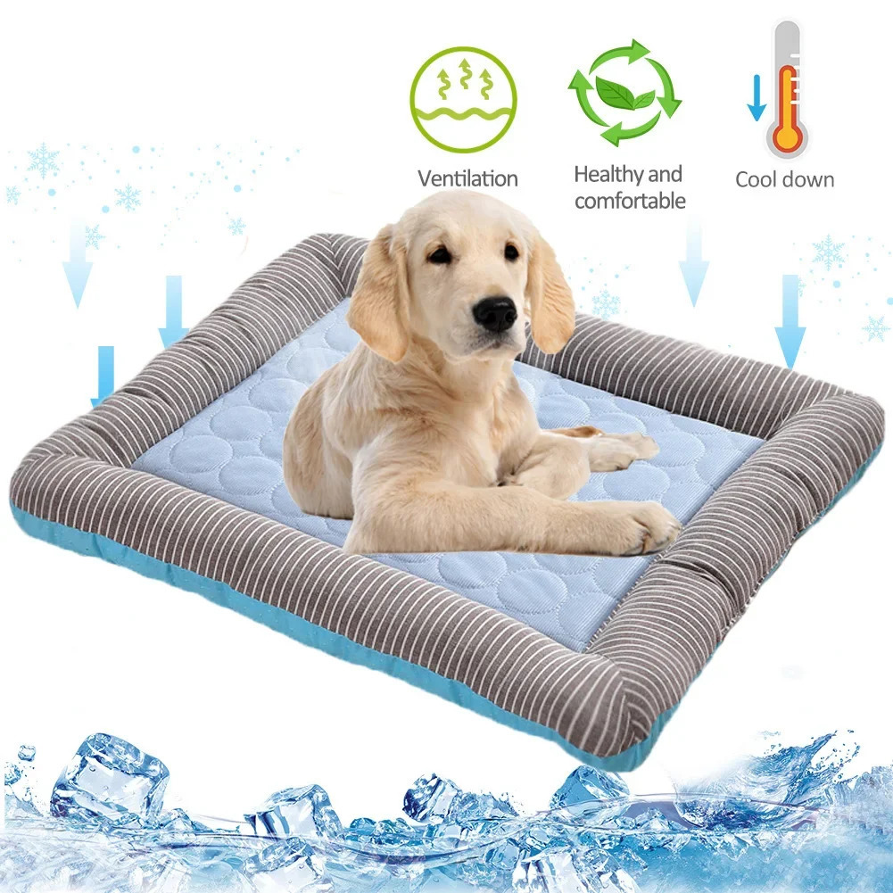 Dog Cooling Pad Pet Couch Bed Dogs House For Medium Large Dogs Dog Ice Pad Cool Breathable Cooling Bed For Cat Dogs Accessories 250402
