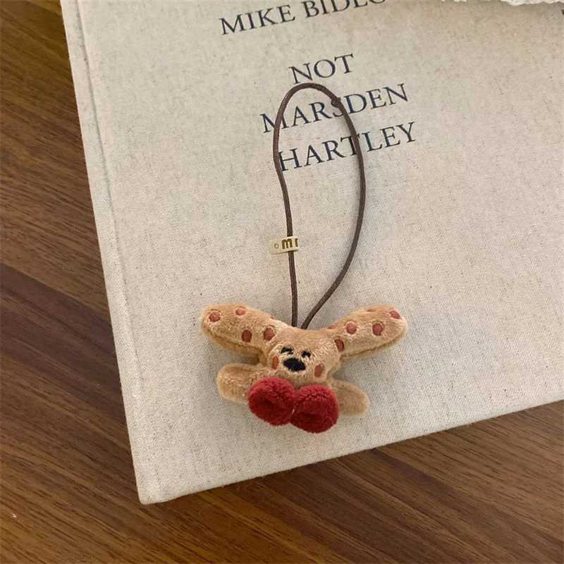 Cartoon Doll Pendant Cute Plush Keychain Korean Versatile Bag Pendant for Women Car Keyring Accessories Women Couples Gift C251104