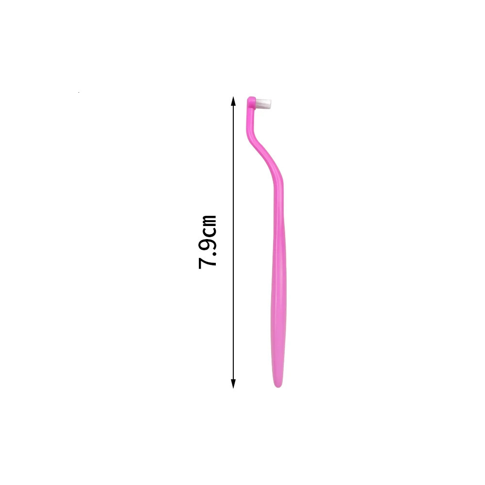 5 orthodontic toothbrushes interdental brushes single beam soft hair flat head dental cleaning and oral hygiene tools 250325