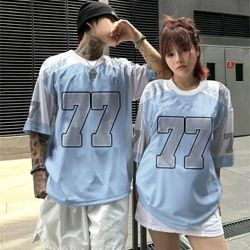 Fashionable short sleeved sports basketball Tshirt for men and couples outdoor breathable Oneck 2025 summer couple plus 250327
