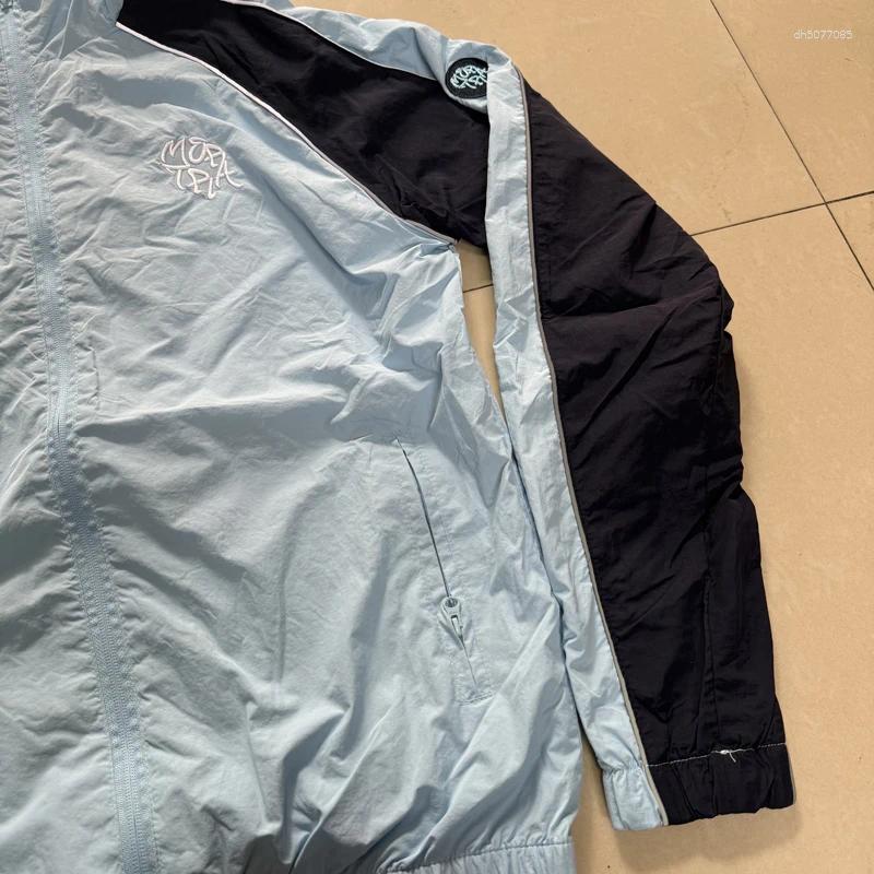 Men's Trench Coats High Street Fashion -selling MERTRA Zipper Cardigan Windbreaker Jacket Embroidered Breathable Mesh