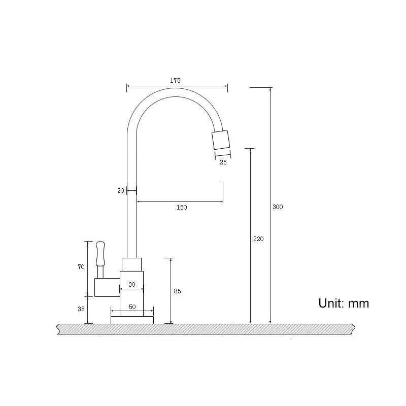 Cold Kitchen Sink Faucet Antique Bronze Finished 360 Degree Single Hole Water Tap Cooper Kitchen Tap ELK12 Y251104