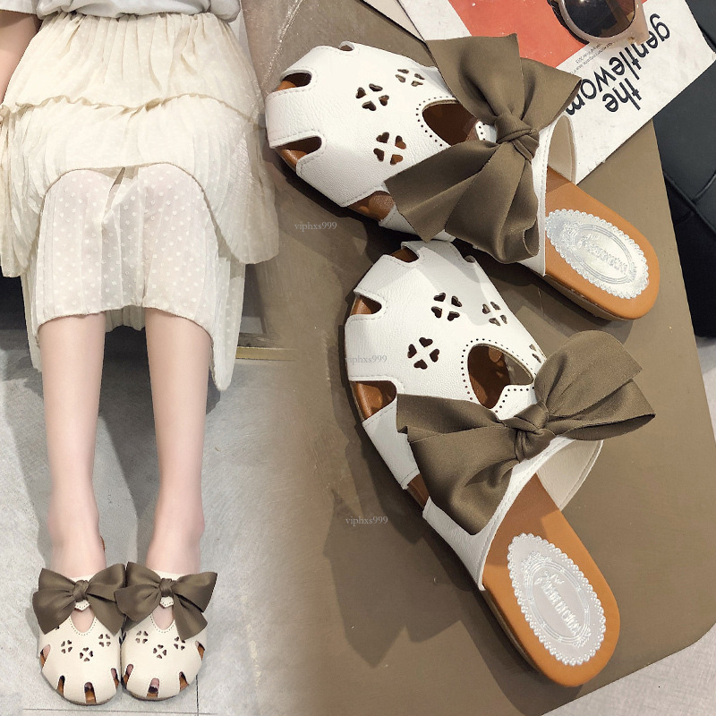New Designer Sandals With Free Shipping Baotou Half Slippers Women's Outerwear Ins Trend 2025 Spring Collection Lazy Cute Hollow Hole Shoes Cool 