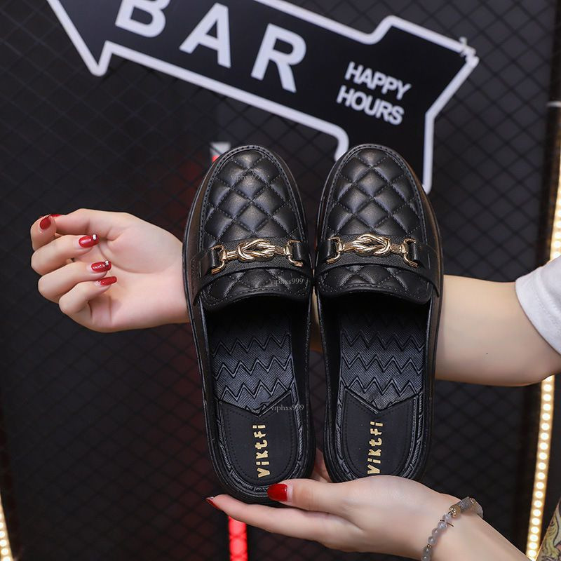 New Designer Sandals With Free Shipping Baotou Half Women's Summer Outerwear Korean Version Tall Slippers Short New Style Lazy Internet Celebrity